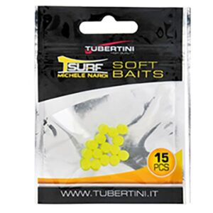 Χάντρες Μαλακές Tubertini Soft Bait T Surf Κίτρινες
