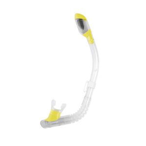 Αναπνευστήρας Cressi Mini Dry Snorkel Clear/Yellow